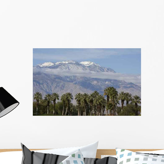 Palm Trees and Mountains Wall Decal