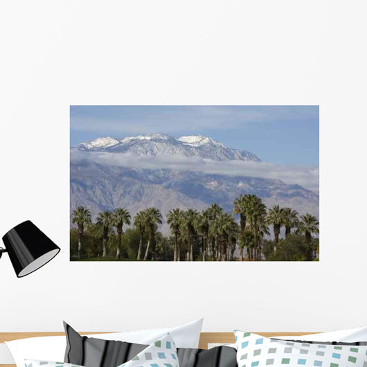 Palm Trees and Mountains Wall Decal