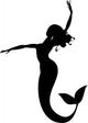 mermaid silhouette Wall Decal