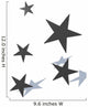 Sterne Kubisch Wall Decal