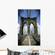 Brooklyn Bridge, New York City, Blue Sky, Urban Setting Wall Mural