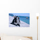 Love-Birds Two Penguins at Boulders Beach Wall Mural