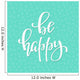 Be Happy quote typography Wall Mural