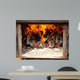 Warm Fireplace Wall Mural