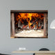 Warm Fireplace Wall Mural