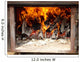 Warm Fireplace Wall Mural