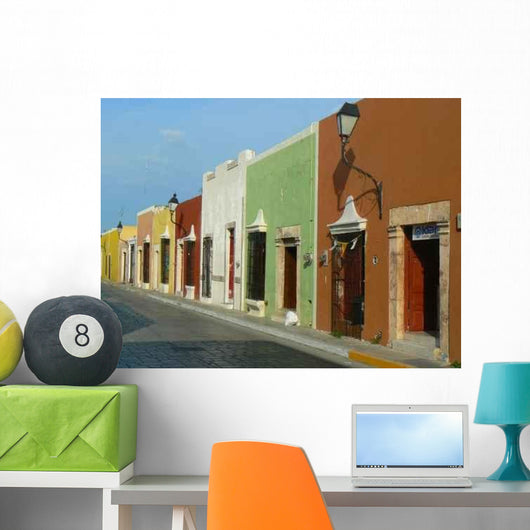 Colorful Street Mexico Wall Decal