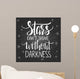 Modern lettering inspirational quote on black background. Wall Mural