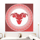 Element fire: aries zodiac sign on a mosaic Wall Mural