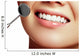 Healthy woman teeth and a dentist mouth mirror. Dental hygiene Wall Decal