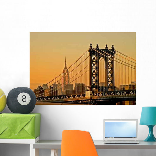 Bridge Sunset Wall Decal