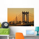 Bridge Sunset Wall Decal