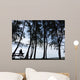 silhouette lonely man Wall Mural
