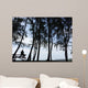silhouette lonely man Wall Mural