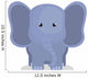 cute elephant isolated icon design, vector illustration  graphic  Wall Decal