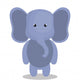 cute elephant isolated icon design, vector illustration  graphic  Wall Decal