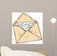 Vintage Envelope with Handwritten Wall Decal