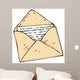 Vintage Envelope with Handwritten Wall Decal