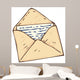 Vintage Envelope with Handwritten Wall Decal
