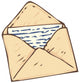 Vintage Envelope with Handwritten Wall Decal