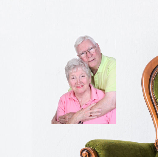 senior couple Wall Decal