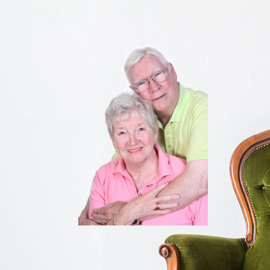 senior couple Wall Decal