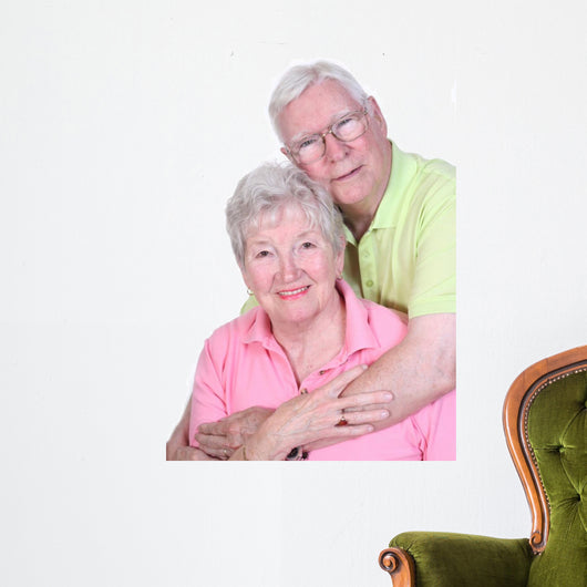 senior couple Wall Decal
