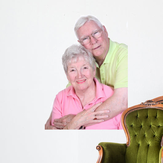 senior couple Wall Decal