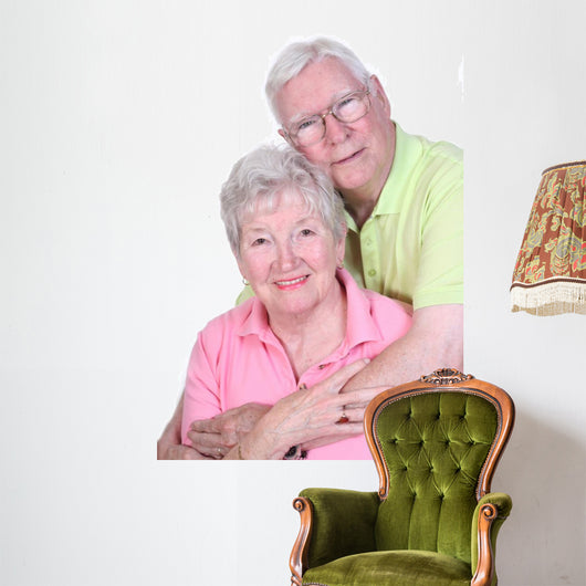 senior couple Wall Decal
