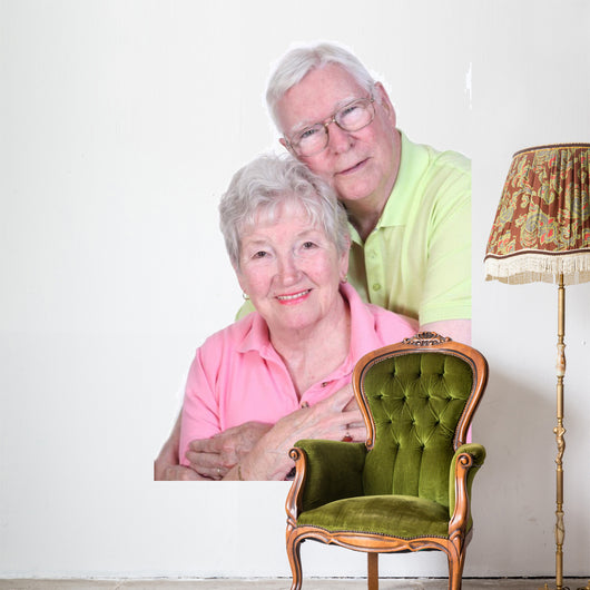 senior couple Wall Decal