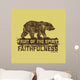 Biblical illustration. Christian lettering. Fruit of the spirit - faithfulness. Galatians 5:22 Wall Mural
