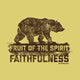 Biblical illustration. Christian lettering. Fruit of the spirit - faithfulness. Galatians 5:22 Wall Mural