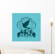 Biblical illustration. Christian lettering. Fruit of the spirit - peace. Galatians 5:22 Wall Mural