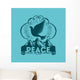 Biblical illustration. Christian lettering. Fruit of the spirit - peace. Galatians 5:22 Wall Mural