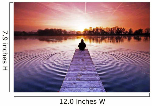 Waiting for the sunrise Wall Mural