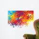Ink Splat Rainbow Bottom Wall Decal