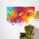 Ink Splat Rainbow Bottom Wall Decal
