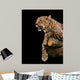 animal portrait leopard Wall Mural