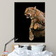 animal portrait leopard Wall Mural