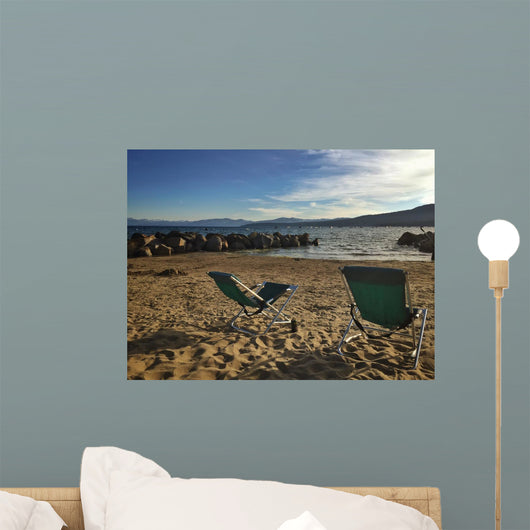 enjoying lake tahoe view Wall Mural
