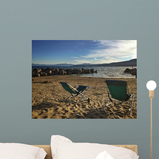 enjoying lake tahoe view Wall Mural