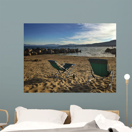 enjoying lake tahoe view Wall Mural