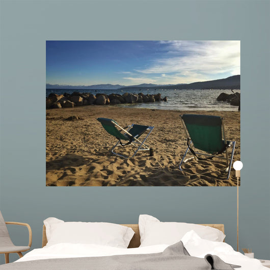 enjoying lake tahoe view Wall Mural