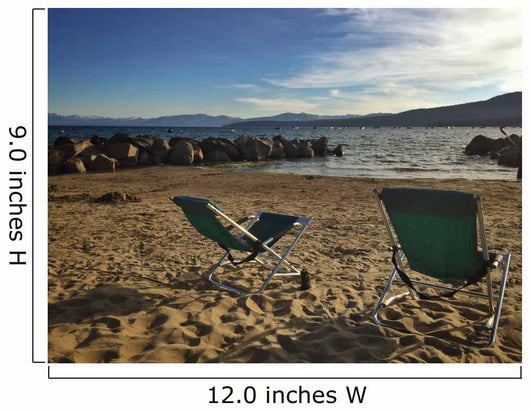 enjoying lake tahoe view Wall Mural