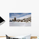 Village under Snow Wall Decal