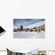 Village under Snow Wall Decal