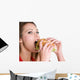 Burger Woman Wall Decal