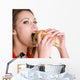 Burger Woman Wall Decal