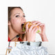 Burger Woman Wall Decal