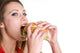 Burger Woman Wall Decal